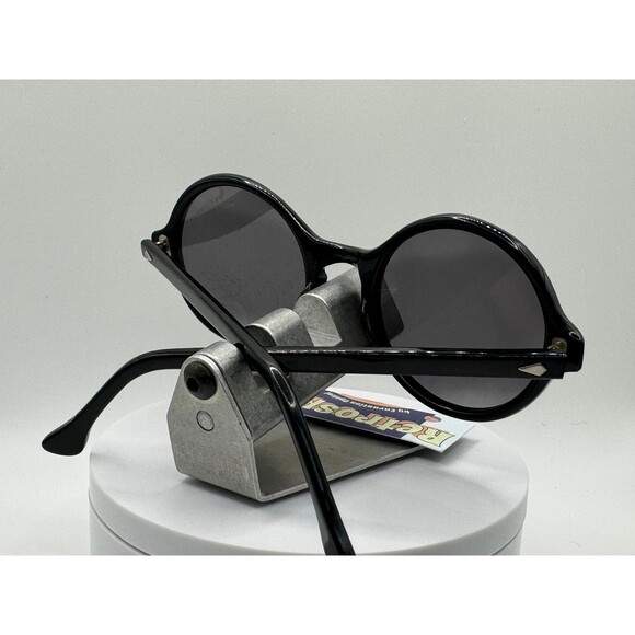 Vintage Refurbished Eyeglasses | Round Plastic Frame Grey Lenses Retro 1960’s main image 4